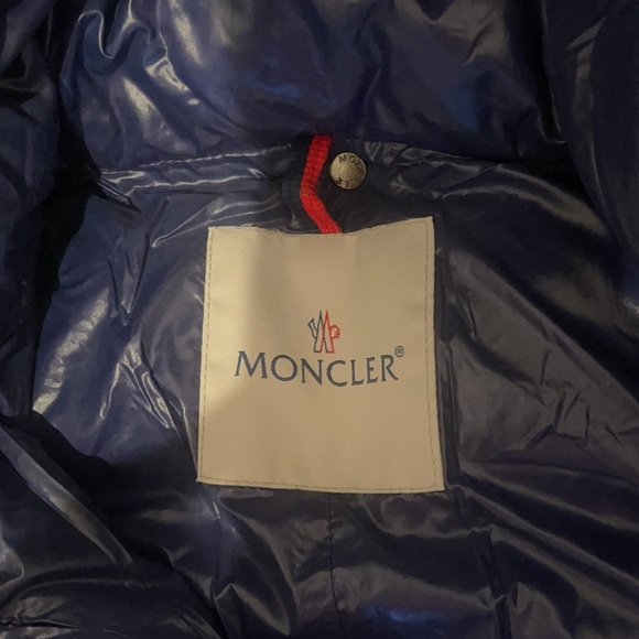 Moncler snowsuit in blue with real fox fur - Picture 3 of 16